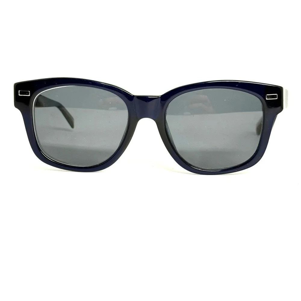 Warby Parker Everett 350 Sunglasses Navy Blue Square Frame 51-19-140 Mens Womens